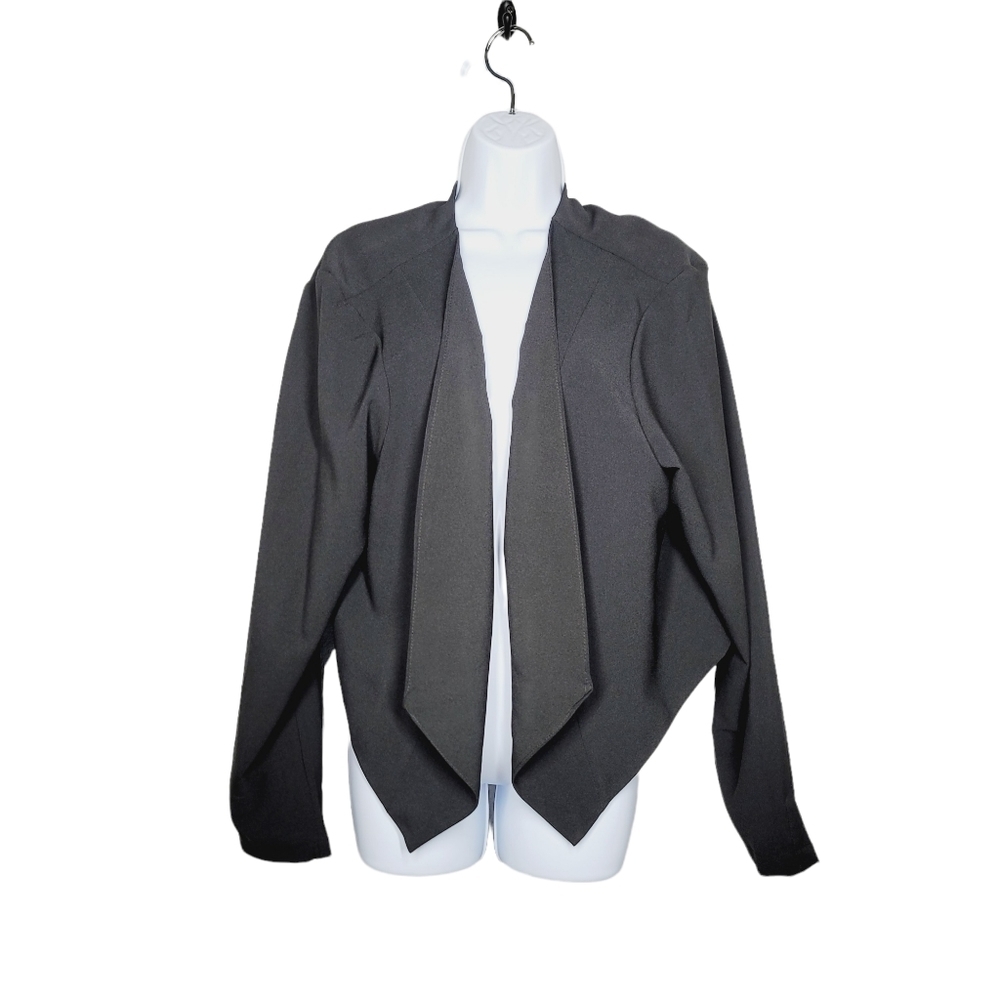 NWT Torrid Black Cage Back Drape Jacket
